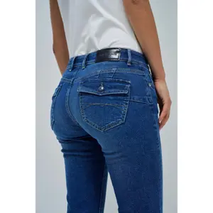 Spodnie dżinsowe bootcut damskie Salsa Jeans Wonder Push Up image-4