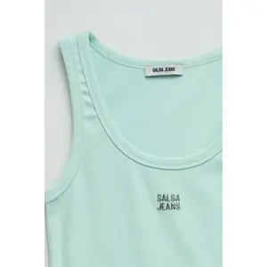 Γυναικείο αμάνικο μπλουζάκι Salsa Jeans Basic image-4