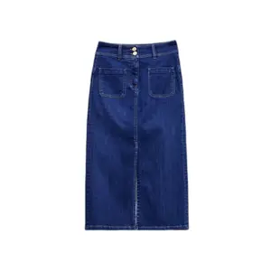Denim Skirt with Pockets Women Salsa Jeans Secret image-0