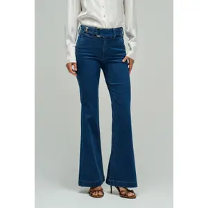 Womens Flare Chino Jeans Salsa Jeans Secret Push In image-1