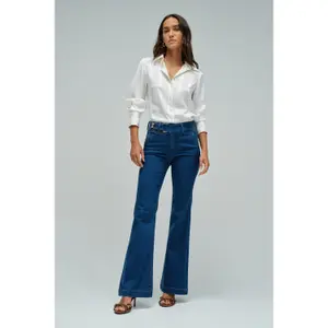 Womens Flare Chino Jeans Salsa Jeans Secret Push In image-2