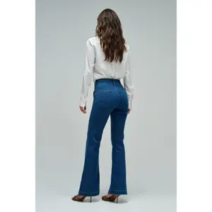 Womens Flare Chino Jeans Salsa Jeans Secret Push In image-3