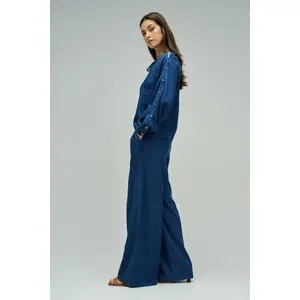 Bluzka z długim rękawem z lekkiego denimu damska Salsa Jeans image-3