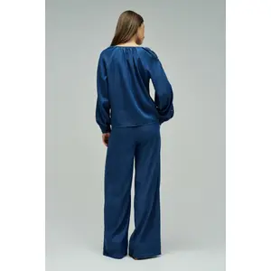 Bluzka z długim rękawem z lekkiego denimu damska Salsa Jeans image-2