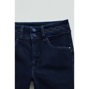 Women's Skinny Crop Jeans Salsa Jeans Secret Push In image-4