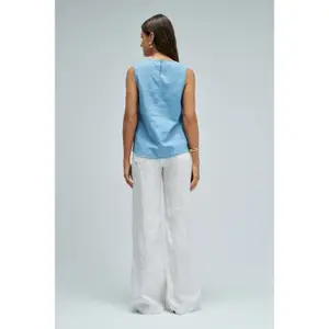 Linen Tank Top Salsa Jeans image-2