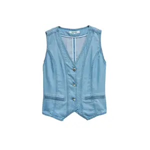 Dámská jeansová vesta bez rukávů Salsa Jeans