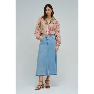 Denim skirt for women Salsa Jeans Midi image-1