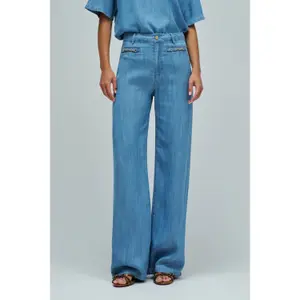 Women's Wide Leg Jeans Salsa Jeans Lightdenim image-1