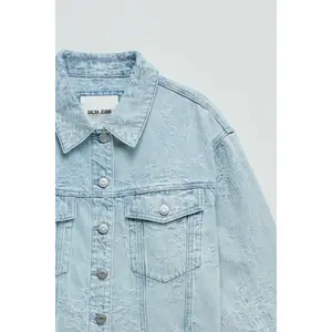 Women's Jacquard Denim Jacket Salsa Jeans image-4