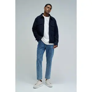 Tapered Jeans with Belt Loops Salsa Jeans image-1
