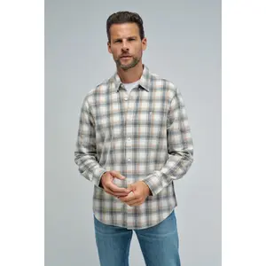 Checkered Corduroy Long Sleeve Shirt Salsa Jeans image-1