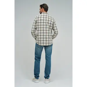 Checkered Corduroy Long Sleeve Shirt Salsa Jeans image-3