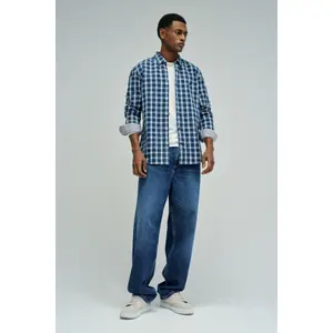 Long-sleeved plaid shirt Salsa Jeans image-2