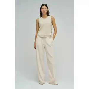 Γυναικείο αμάνικο μπλουζάκι από πλέξη Salsa Jeans Lurex image-1