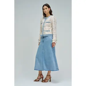 Kurtka damska z tweedu Salsa Jeans image-3