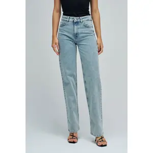 Women's Straight Jeans with Belt Loops Salsa Jeans True image-1