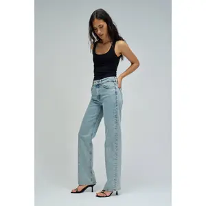 Women's Straight Jeans with Belt Loops Salsa Jeans True image-3