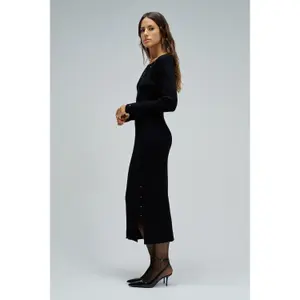 Long Sleeve Ribbed Knit Dress Women Salsa Jeans image-2