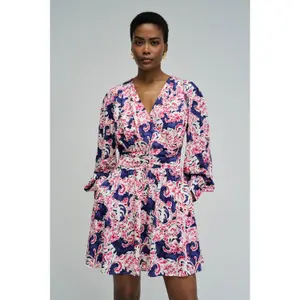 Long Sleeve Floral Pattern Dress Women Salsa Jeans image-1