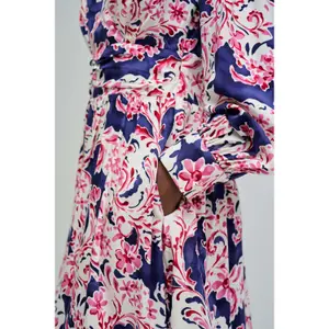 Long Sleeve Floral Pattern Dress Women Salsa Jeans image-4