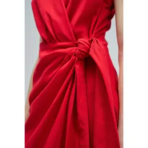 Linen Wrap Dress for Women Salsa Jeans Midi image-3