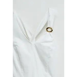Women's linen dress Salsa Jeans Midi image-4