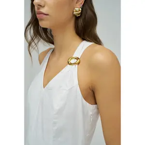 Women's linen dress Salsa Jeans Midi image-3