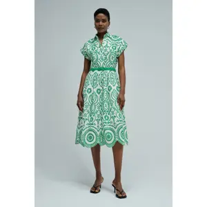 Robe chemise em bordado inglês mulher Salsa Jeans image-1