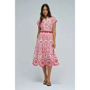 Women's shirt dress Salsa Jeans Embroidery in english image-1