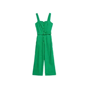 Embroidered Linen Jumpsuit Women Salsa Jeans
