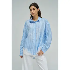 Women's Long Sleeve Blouse with Lace Salsa Jeans image-1