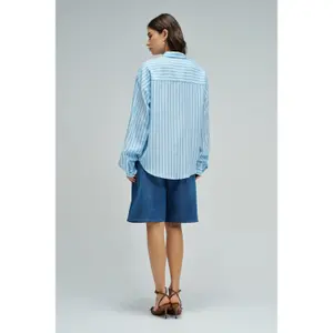 Striped long-sleeve blouse for women Salsa Jeans image-2
