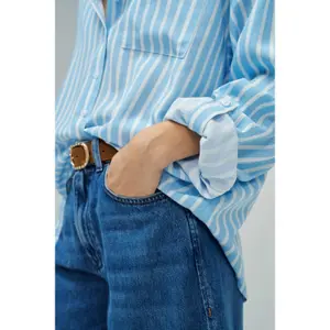 Striped long-sleeve blouse for women Salsa Jeans image-3