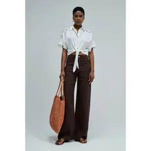 Lace and Linen Blouse for Women Salsa Jeans image-1