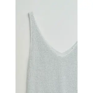 Γυναικείο αμάνικο μπλουζάκι από πλέξη Salsa Jeans Lurex image-4