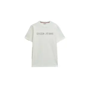 T-shirt με στρογγυλή λαιμόκοψη από βαμβάκι Salsa Jeans image-0