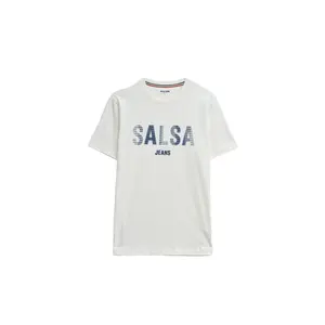 T-shirt με τύπωμα και περιφέρεια Salsa Jeans image-0