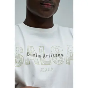 Embroidered Cotton T-Shirt Salsa Jeans image-3