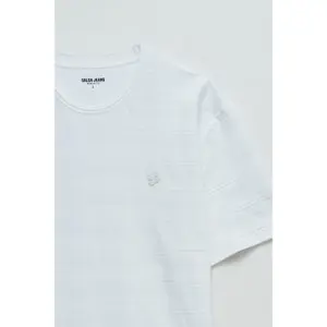 Textured Cotton T-Shirt Salsa Jeans image-4