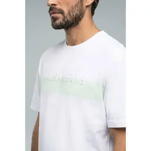 T-shirt με στρογγυλή λαιμόκοψη από βαμβάκι Salsa Jeans image-4