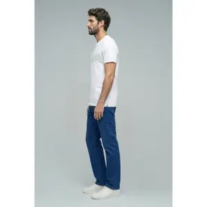 T-shirt με στρογγυλή λαιμόκοψη από βαμβάκι Salsa Jeans image-3