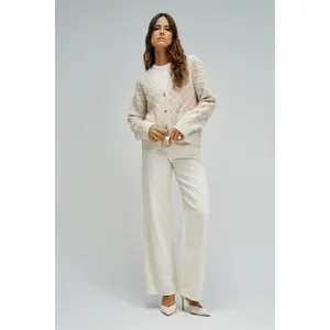 Womens Jacquard And Lurex Patterned Cardigan Salsa Jeans image-2