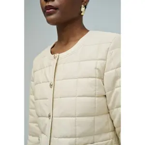 Women’s Faux Leather Puffer Jacket Salsa Jeans image-3