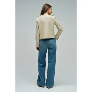 Women's Leather Effect Jacket Salsa Jeans image-3