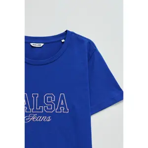 T-shirt με ανάγλυφο λογότυπο Salsa Jeans image-6