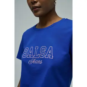 T-shirt με ανάγλυφο λογότυπο Salsa Jeans image-5