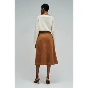 Suede Effect Skirt Women Salsa Jeans Midi image-2