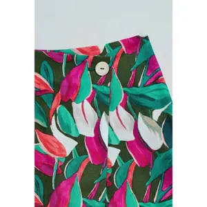 Skirt with Ice Skate Cut and Linen for Women Salsa Jeans image-4
