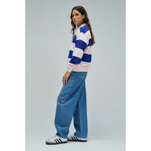 Women's long-sleeve striped polo Salsa Jeans image-3